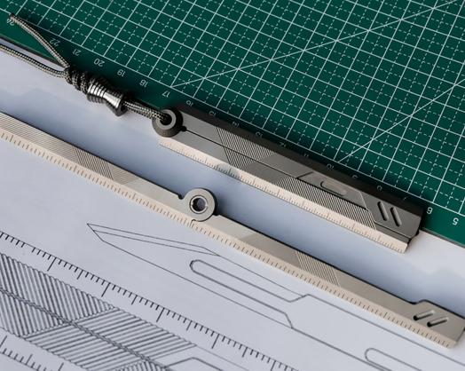 Измеряет длину, светится и бьет стекла. Титановая линейка The Prule представлена на Kickstarter